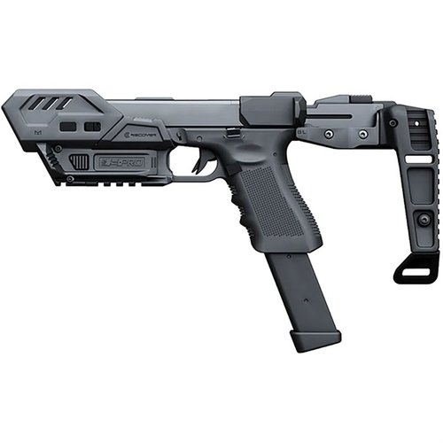 Das S-PRO Stabilizer Basic Kit für GLOCK® 9/40 bietet eine modulare, werkzeuglose Installation, eine federbelastete Stabilisierung und MLOK-Kompatibilität.