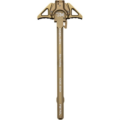 Der DEADLOCK Charging Handle für AR-15/M4 bietet ein patentiertes Dual-Locking-System, das Schnappen verhindert und eine sichere Bedienung in jeder Situation garantiert.
