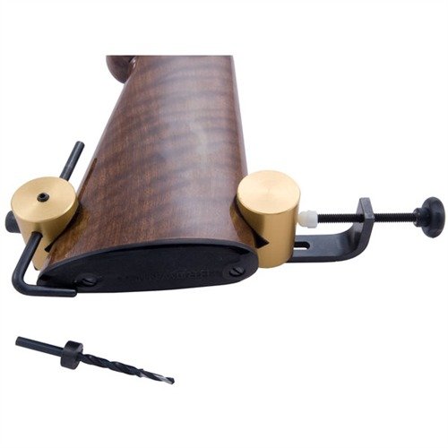 Der SLING SWIVEL DRILL JIG von KLEINENDORST sorgt für präzise Bohrloch-Ausrichtung, verhindert Holzsplitter und ist ideal für Anfänger und Profis.