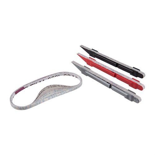 Mit dem MICRO FINISH SANDING DETAILER KIT erhältst du präzise Schleifer für schwer erreichbare Stellen, ideal für Metall und Kunststoff in der Waffenbearbeitung.