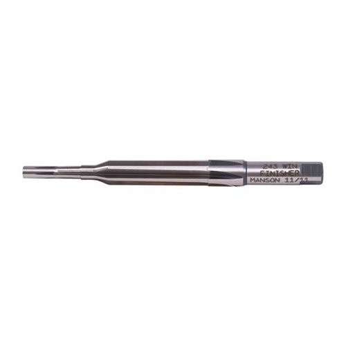.243 Winchester Finisher von Manson Precision bietet präzise Chambering Reamers aus M7 Stahl, ideal für individuelle Anpassungen und herausragende Genauigkeit.