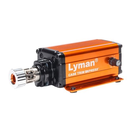 Die LYMAN Bushings für den Case Trim Xpress sind federbelastet für einen sauberen Schnitt und unterstützen die Hülse, ohne dass Piloten benötigt werden.