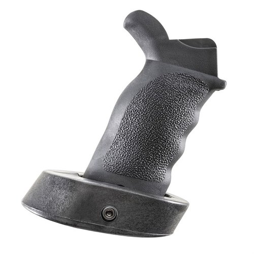 Der ERGO Tactical Deluxe Grip bietet ein ergonomisches Design mit Fingerkerben und einer verstellbaren Palm Shelf für maximalen Komfort und Kontrolle beim Schießen.