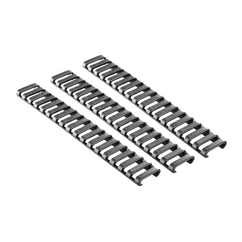 Die Ergo Picatinny 18-Slot Ladder Rail Cover schützt deine Hände und den Rail vor Schäden, ist anpassbar und bietet einen rutschfesten Griff für mehr Kontrolle.