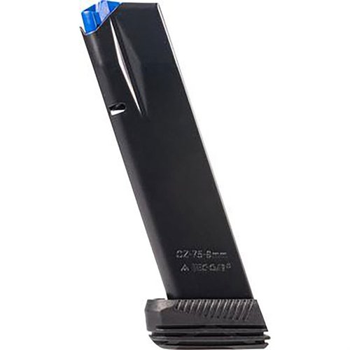 Die CZ 75B 9MM Magazine von MEC-GAR aus hochwertigem, nahtlosem Stahl bieten hohe Langlebigkeit und eine Kapazität von 19 Runden für zuverlässigen Einsatz.