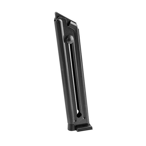 Das RUGER® SEMI AUTO MAGAZINE für die MKII .22LR bietet 10 Schuss, ist aus zertifiziertem Carbonstahl gefertigt und extrem langlebig dank TIG-Schweißung und Wärmebehandlung.