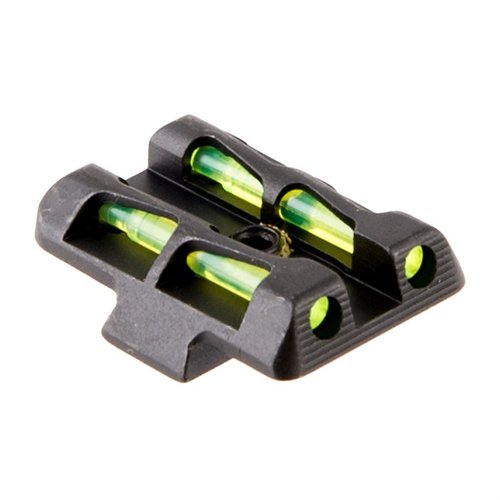 Die LITEWAVE Rear Sights von HIVIZ bieten ein robustes Design und maximales Licht für die hellsten Zielansichten. Passend für Glock 42, 43, 9mm, .40 S&W und .357 Sig.