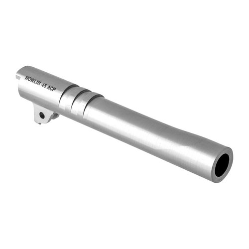 Die Nowlin 1911 Bull Barrels bieten präzise Passform, ultra-glatte Züge für höhere Geschwindigkeit, verbessertes Recoil-Management und maximale Genauigkeit.
