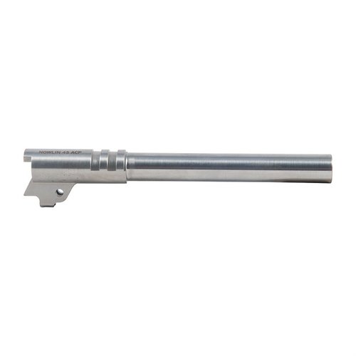 Der NOWLIN 45ACP Stainless Steel 1911 Match Gunsmith Barrel bietet maximale Präzision, ultra-glatte Züge und eine verbesserte Gasdichtung für längere Lebensdauer.