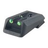 Die 1911 FIBER OPTIC REAR SIGHTS bieten eine optimale Lichtnutzung für schnelle Zielerfassung, auch bei schwachem Licht. Erhältlich mit roten oder grünen Einsätzen.