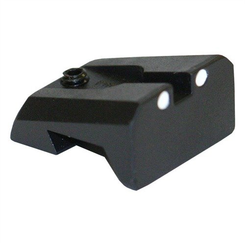 Die 1911 WHITE DOT REAR SIGHTS von NOVAK bieten eine verlängerte Sichtlinie, reduzierte Blendung und schnellere Zielerfassung für präzise Schüsse.