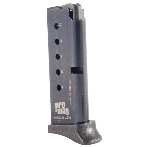 Die RUGER® LCP® 380ACP Magazine von PRO MAG bieten langlebige Nachrüstungen aus hochfestem Stahl und unzerbrechlichem Polymer für maximale Zuverlässigkeit.