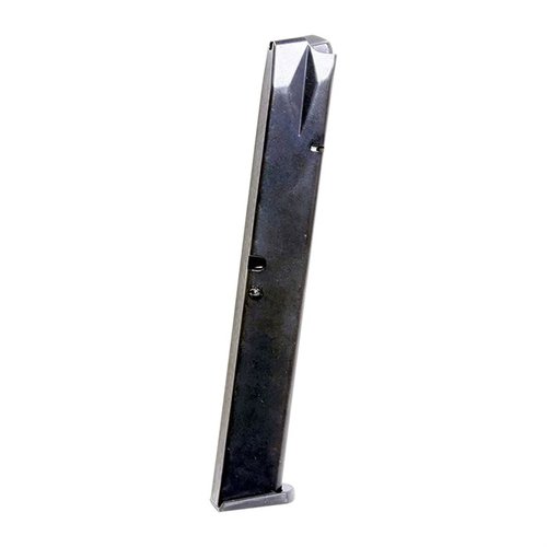 Die BERETTA 92F Steel Magazine bietet eine erweiterte Kapazität von 32 Schuss, ist aus hitzebehandeltem Kohlenstoffstahl gefertigt und in den USA hergestellt.