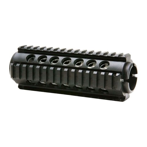 Die AR-15 Carbine Quad Rail Handguard aus glasgefülltem Nylon bietet zahlreiche Picatinny-Anschlusspunkte und schützt deine Hand vor Wärme.
