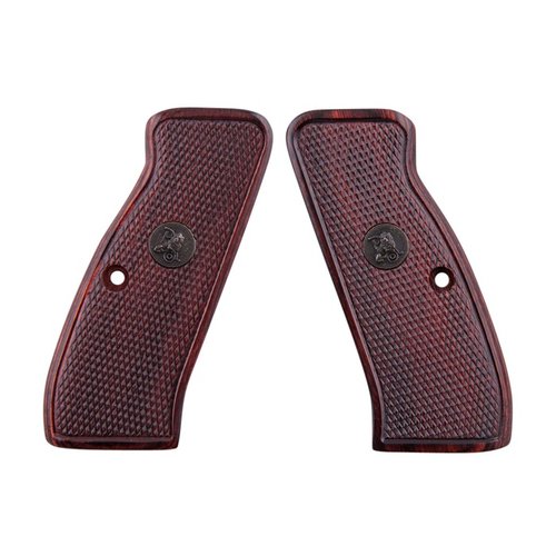 Die Pachmayr Renegade Wood Laminate Grips für CZ 75 verbessern die Handhabung und Optik deiner Waffe mit langlebigem Rosewood-Finish und checkered Struktur.