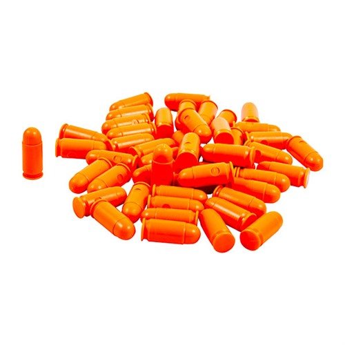 Die SAF-T-TRAINERS Dummy Rounds in 9mm Makarov sind aus buntem Kunststoff gefertigt, um Verwechslungen mit echten Patronen zu vermeiden und ideal für Trainingseinheiten.