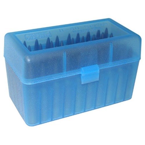 Die FLIP TOP RIFLE AMMO BOX von MTM CASE-GARD ist extrem robust, schützt deine Munition mit einem Snap-Lock-Verschluss und bietet Platz für verschiedene Kaliber.