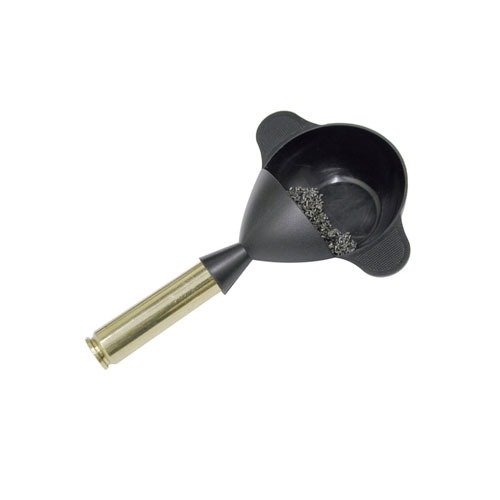 Der POWDER PAL FUNNEL PAN von LYMAN ist perfekt zum Abwiegen von Ladungen, da er sowohl als Waagschale als auch als Trichter fungiert.