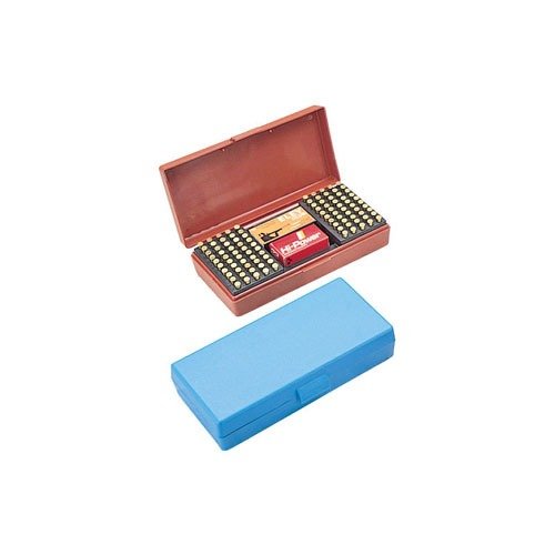 Die 200 Round Rimfire Ammo Box von MTM CASE-GARD bietet Platz für 100 Patronen, ist ideal für Wettbewerbe und passt jetzt auch für 17 HMR.