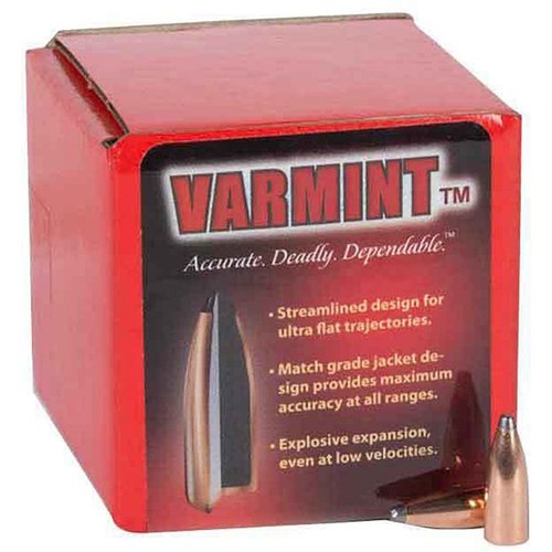 Die SPIRE POINT 22 CALIBER 55GR Geschosse bieten eine ultra flache Flugbahn, maximale Genauigkeit und explosive Expansion, selbst bei niedrigen Geschwindigkeiten.