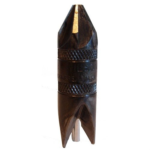 .17 bis .45 Kaliber Chamfer & Deburring Tool von L.E. WILSON sorgt für saubere Fallmundkanten und kann mit einem Bohrer oder Schraubendreher verwendet werden.