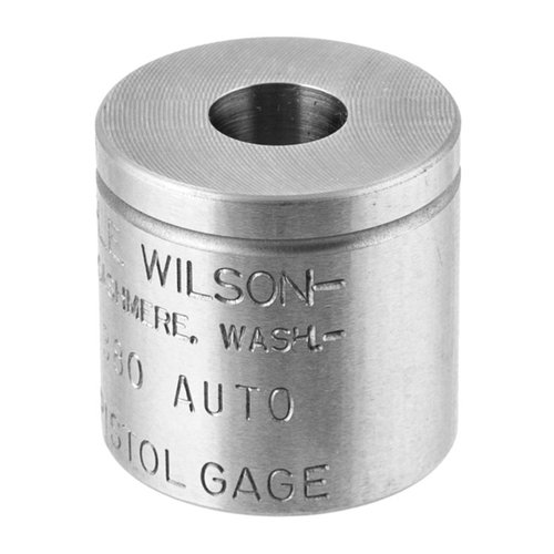 Mit dem WILSON Pistol Max Gage 380 Auto kannst du alle wichtigen Maße deiner Patronenhülsen präzise überprüfen und sicherstellen, dass du beim Reloading keine Fehler machst.