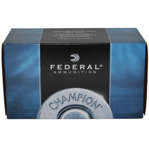 Die Federal® Champion™ Small Rifle Primers bieten eine zuverlässige Zündung und sind preiswert, ideal für hohe Volumen und Anfänger im Wiederladen.