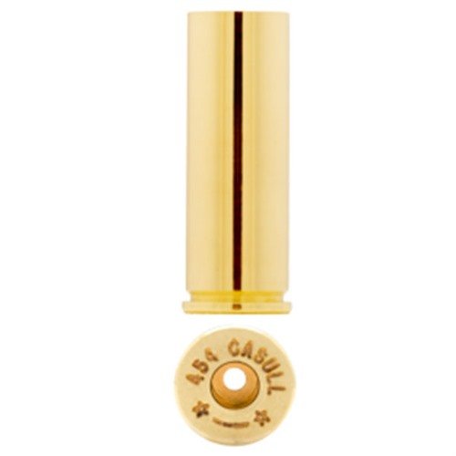 Starline 454 CASULL BRASS bietet dir hochwertige, gerade Wandpatronen, die von Top-Schützen bevorzugt werden. 100 Stück pro Tasche für optimale Leistung.