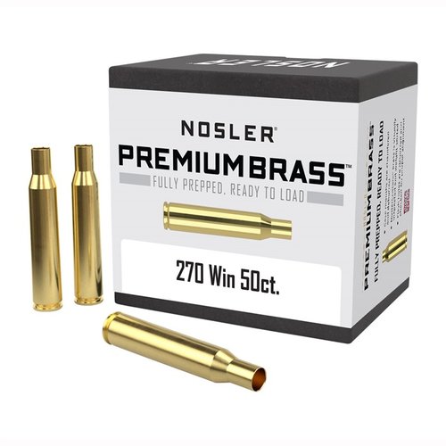 Die NOSLER 270 WINCHESTER PREMIUM BRASS ist vollständig vorbereitet, hand-inspektiert und gewichtsortiert für maximale Genauigkeit und optimale Wiederladefähigkeit.