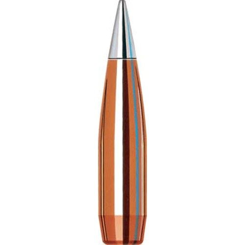Die Hornady A-MAX .50 Cal. 750gr BTHP Geschosse bieten dank des Secant Ogive Profils niedrigen Luftwiderstand und herausragende Präzision auf lange Distanzen.