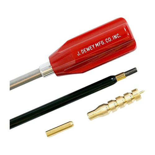 Die Dewey Reinigungsstäbe sind robust, mit einer hochwertigen Beschichtung und kommen mit einem Jagd- und Bürstenadapter – ideal für deine .50 Kaliber Waffen.
