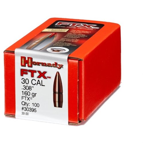 Die Hornady FTX® 30-30 Winchester Geschosse bieten präzise Leistung, sichere Expansion und hohe Durchdringung für deine Lever-Action-Gewehre.