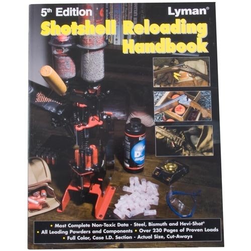 Das Lyman 5. Auflage Shotshell Reloading Manual bietet dir umfassende Ladeinformationen, inklusive nicht-toxischer Schrotladung und detaillierter Fallidentifikation.
