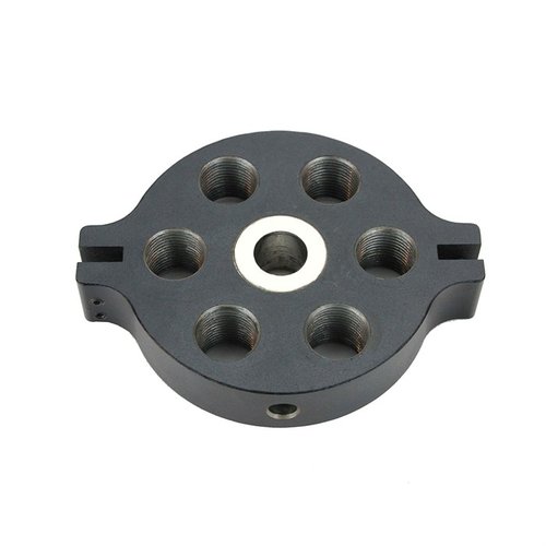 Mit der Lyman T-MAG Extra Turret kannst du schnell und einfach verschiedene Kaliber wechseln, wodurch dein Reloading effizienter und flexibler wird.