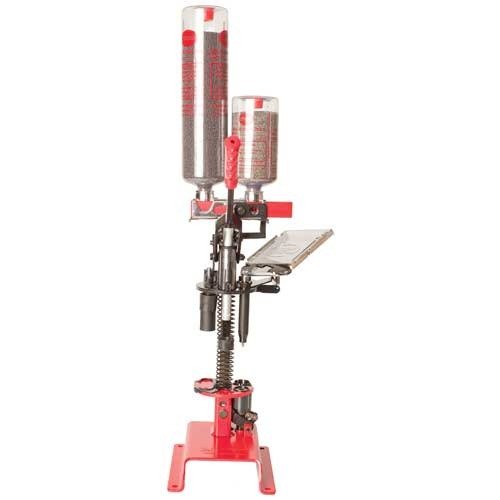 Die MEC Sizemaster ist eine einfache und effiziente Einzelladestation mit E-Z Prime automatischer Zündhütchenzufuhr und präziser "Power Ring" Collet Resizer.