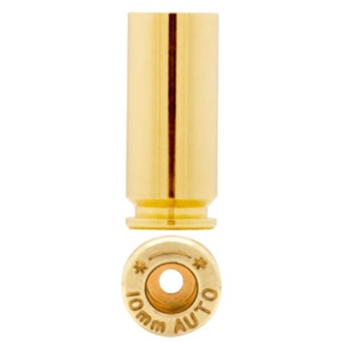 Starline 10MM AUTO BRASS bietet dir hochwertige, gerade Wandpatronen in 100er-Packungen, perfekt für präzises Schießen und die Wahl der besten Schützen.