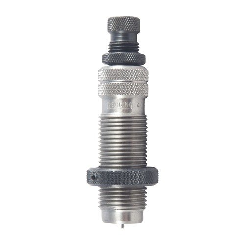 Die DUAL RING CARBIDE SIZING DIES von REDDING bieten präzises Resize für .40 S&W Hülsen, verlängern die Lebensdauer des Materials und schonen das Messing.