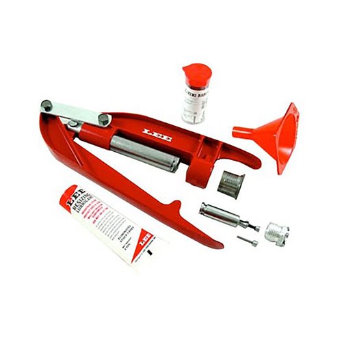 Das Lee Breech Lock Hand Press Kit ist perfekt für unterwegs. Kein Montieren nötig, einfach alles einpacken und sofort mit dem Nachladen beginnen!