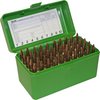 Die FLIP TOP RIFLE AMMO BOX von MTM CASE-GARD ist extrem robust, hat einen 25 Jahre garantierten Mechanikverschluss und schützt deine Munition vor Auslaufen.