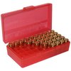 Die FLIP TOP PISTOL AMMO BOX von MTM CASE-GARD ist ideal für deine Munition, mit rutschfester Oberfläche, stapelbar und 25 Jahre Garantie auf den Snap-Lok Verschluss.