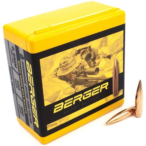 Die Berger 130 Grain AR Hybrid OTM Geschosse bieten optimale Effizienz, reduzierte Winddrift und sind perfekt für Wettkämpfe und Gaswaffen geeignet.