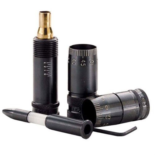 Mit dem PRECISION MIC Cartridge Headspace Tool kannst du die Schulterverlagerung präzise einstellen und die Sitztiefe deiner Geschosse optimal justieren.