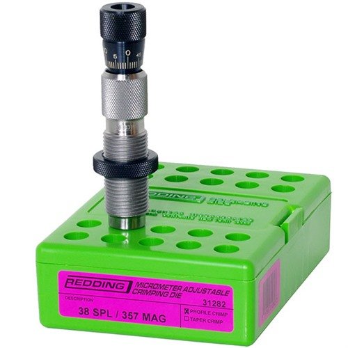 Die Redding Micrometer Adjustable Profile Crimp Dies bieten präzise Anpassungen mit ± .100