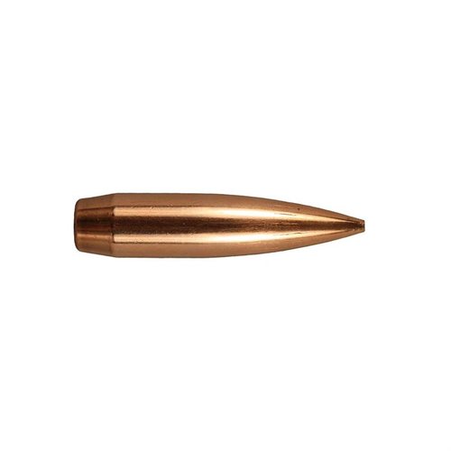 Die Berger 30-Caliber Hybrid Target Bullets bieten präzise Schüsse mit hoher Durchschlagskraft, ideal für LE und militärische Anwendungen. Robuste Bauweise und Boattail-Design.