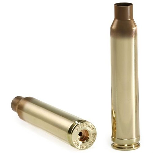 .300 Winchester Magnum Brass von Peterson bietet hochwertige, vorgereinigte Hülsen in einer praktischen Box für optimale Lagerung und vielseitige Anwendung beim Schießen.