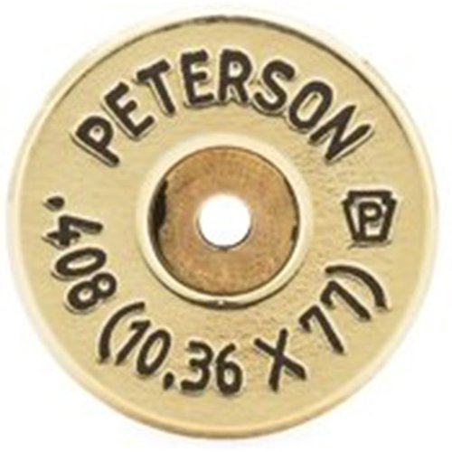 Die 10.36x77mm Brass von Peterson Cartridge ist annealed, sauber und ideal für militärische Einsätze mit einer Reichweite von bis zu 2.200 Yards – 50 Stück pro Box!