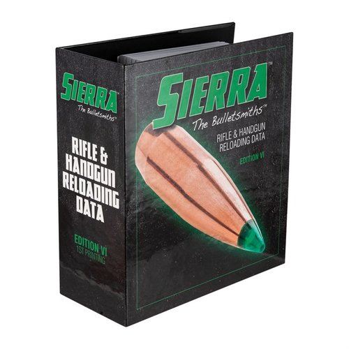 Das 6. Auflage Rifle & Handgun Reloading Manual von Sierra Bullets bietet dir aktuelle Reloading-Infos, Geschichte zu Patronen und einen umfassenden Glossar.