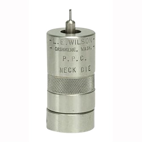 Mit den STAINLESS NECK SIZING DIES von L.E. WILSON kannst du die Halsgröße deiner Hülsen präzise steuern und die Lebensdauer des Messings verlängern.