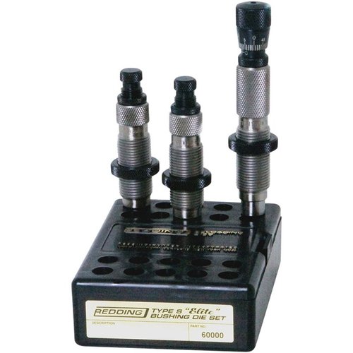 Das TYPE-S ELITE BUSHING DIE SET bietet präzise Kontrolle über die Nackenanspannung, verbesserte Konsistenz und Genauigkeit für deine Ladegeschosse.