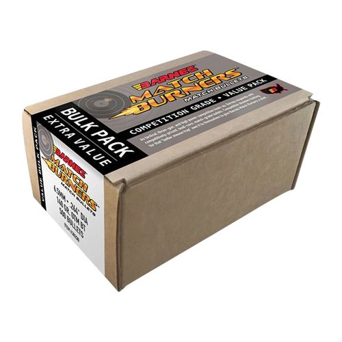 Die Barnes Match Burner 6.5mm (0.264") Bullets bieten präzise Treffer und sind ideal für Wettkämpfe, dabei sind sie auch preiswert für das tägliche Schießen.
